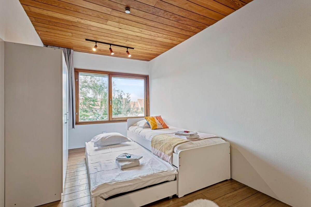 Eighties Modernist Design House With Garden Near The Beach 오스텐드 외부 사진
