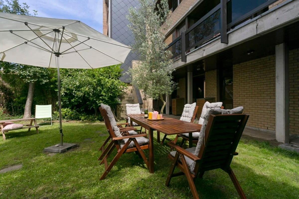 Eighties Modernist Design House With Garden Near The Beach 오스텐드 외부 사진